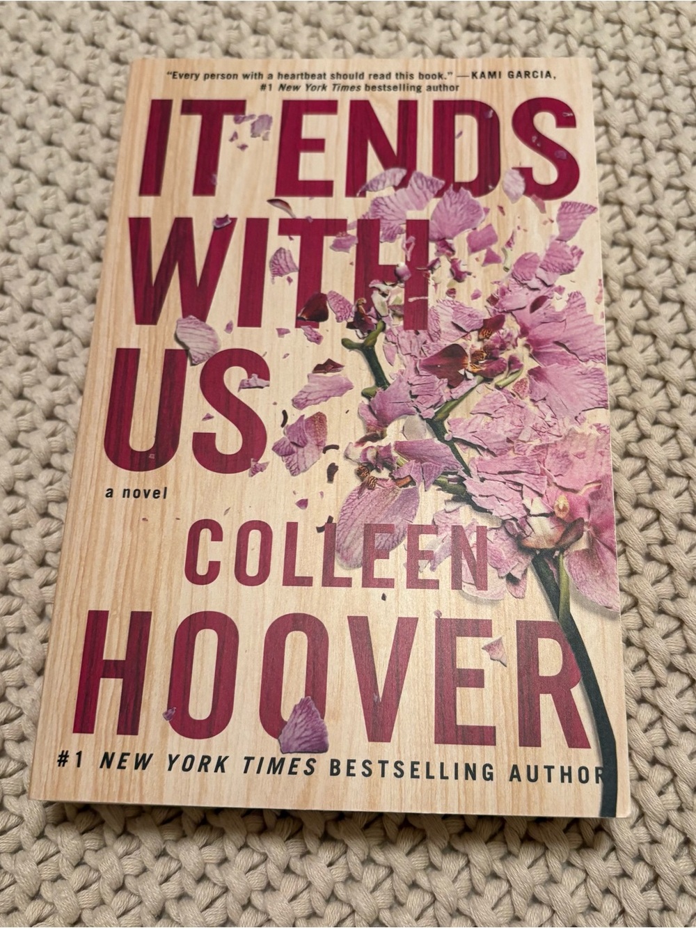 It Ends With Us paperback Novel by Colleen Hoover